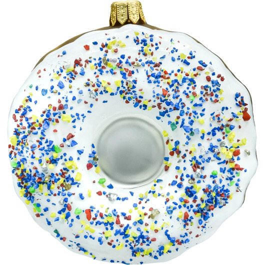 ozdoby choinkowe Bombka choinkowa: Donut z białym lukrem