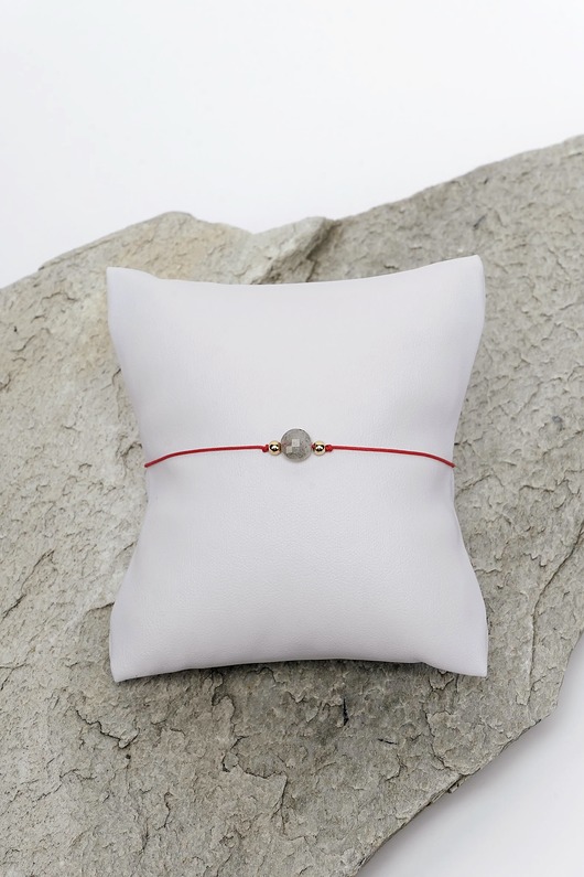 bransoletki na sznurku Bransoletka  MONO LUCK labradoryt