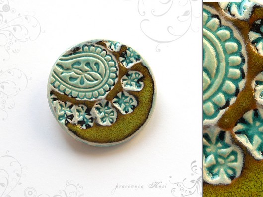 india blue & green katha