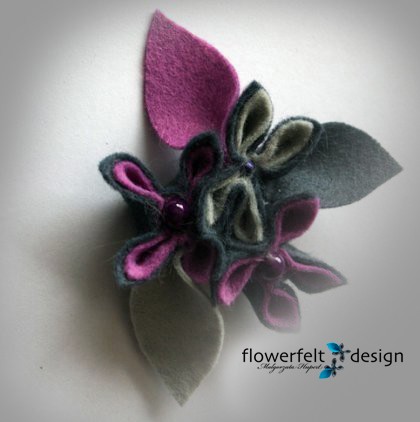Kwiaty Bzu-Biżuteria Autorska FlowerFelt Design
