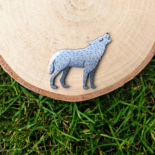 Broszka WILK Made in Forest