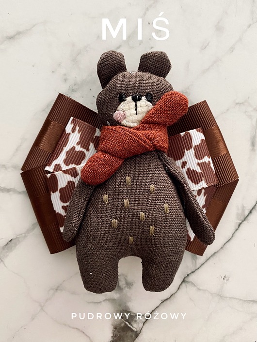 broszki Artystyczna Brosza z niesamowitym Misiem! Pop Art  MIŚ