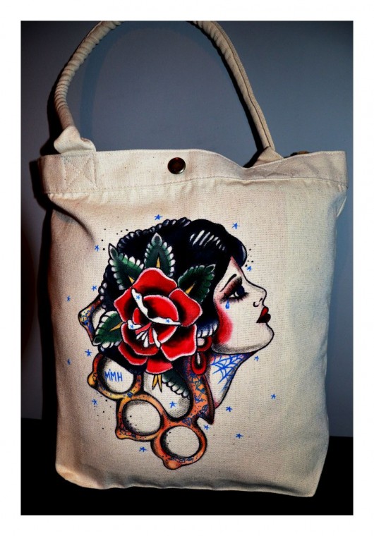 Traditional tattoo bag,eco,zakupy xxl MadMoiselle Hooch