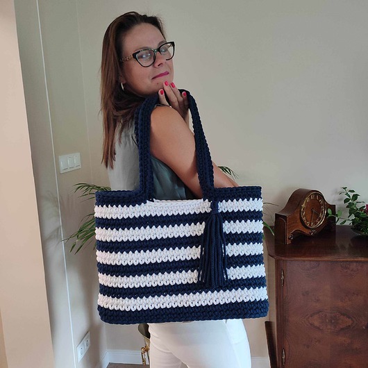 torby na ramię Torba na ramię ze sznurka 40cmx30cm