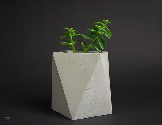 Doniczka betonowa Ikosahedron 3 MANUFAKTURA BETONU