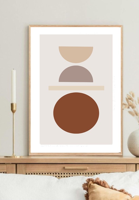 grafiki i ilustracje PLAKAT  boho dekoracyjny abstrakcyjny
