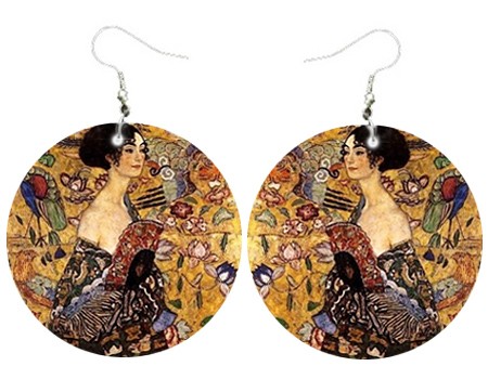 Kobieta z wachlarzem wg G.Klimt  (na zamówienie) KuKa