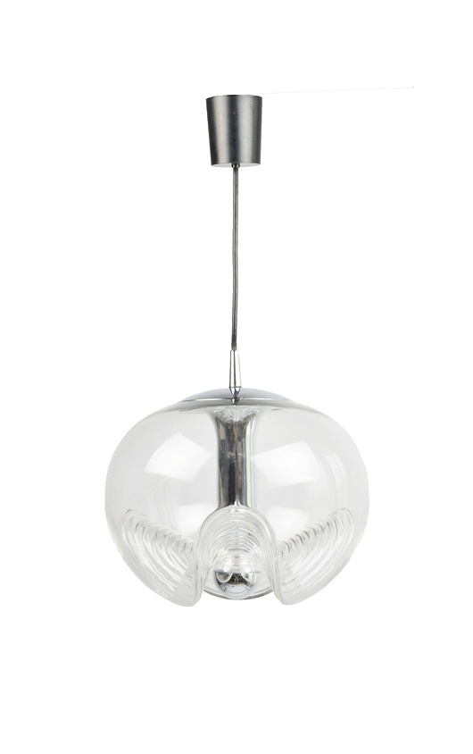 lampy wiszące Lampa wisząca Wave proj. Koch & Lowy dla Peill & Putzler, lata 70