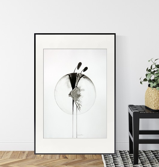 grafika 50 x 70 cm wykonana ręcznie, abstrakcja Krystyna Siwek Art
