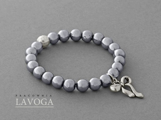 Hematite with pendant in silver. Lavoga