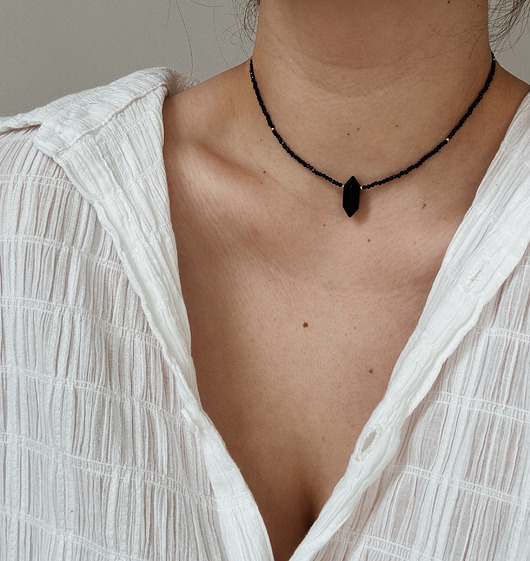 naszyjniki - inne Naszyjnik Onyks z grotem