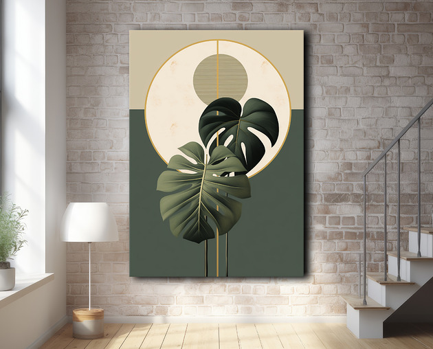 plakaty Tropikalne liście - Plakat - Loft, Minimalizm #61