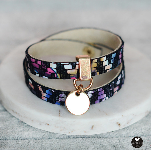 mia multicolor ring gold barboleta