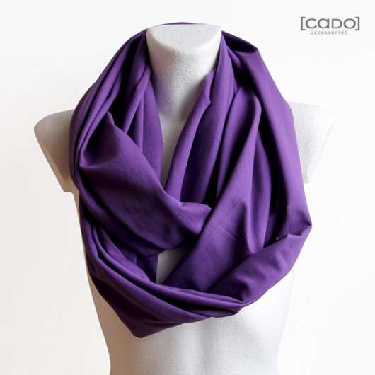 Zamotka Tuba Szal Komin - Basic Fiolet CADOaccessories