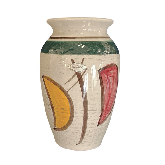 wazony Ceramiczny wazon New Look Scheurich, Niemcy lata 70.