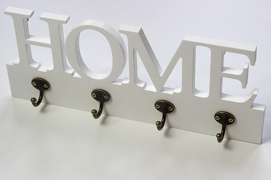Wieszak na ubrania lub klucze mdf 4 haczyki HOME amdecor