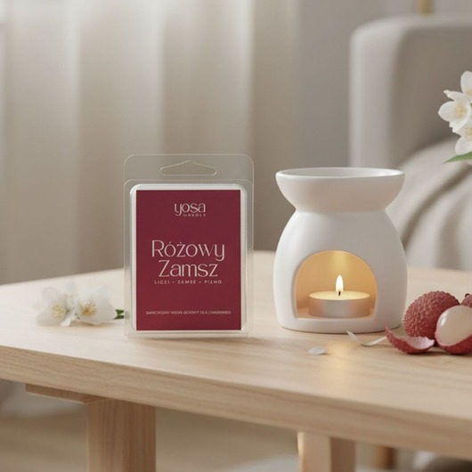 zapachy - inne Wosk zapachowy do kominka Różowy Zamsz 70 g