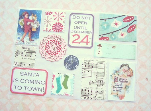 Hello Santa - zestaw grubych naklejek Not Only Paper