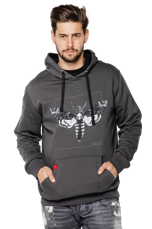 bluzy męskie Bluza kangurka UNDERWORLD unisex Night Butterfly