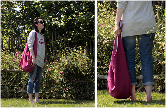 Short Boogi Bag fuksja melanż hairoo