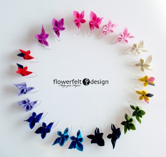 mini carmine FlowerFelt Design