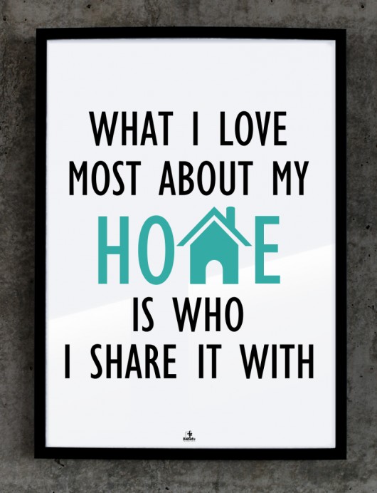 Plakat HOME 50x70 MIA home