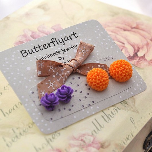 mandarynkowo- winogronowe butterflyart