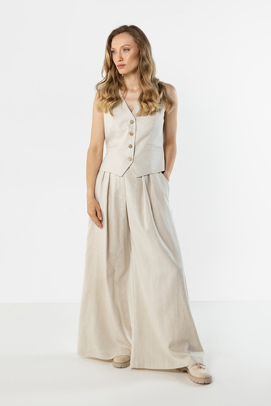 spodnie materiałowe damskie Spodnie B772