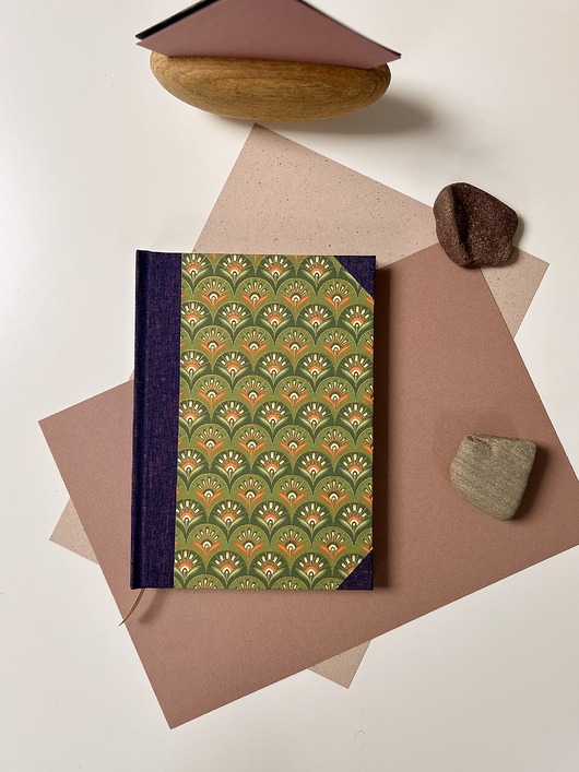 notatniki i albumy Złoto i zieleń - notes A5 gładki