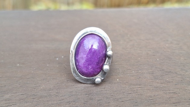 pierścionki - różne Fioletnik - pierścionek regulowany