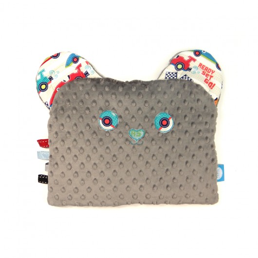 Poduszka SLEEPY BEAR SAMOCHODY/SZARY GuGa DESIGN