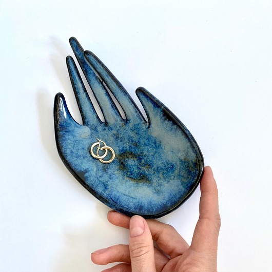 pojemniki na biżuterię Ceramiczna Dłoń Cudo Oceanu