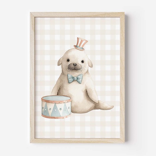 obrazy i plakaty do pokoju dziecięcego Plakat Na Ścianę Dla Dzieci Bajkowy Cyrk nr. 19