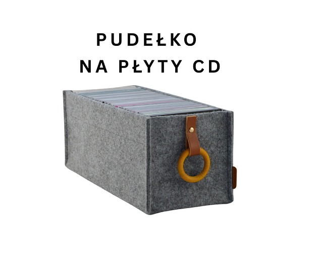 skrzynki, kufry i pudła Pudełko na płyty CD - pojemnik szary