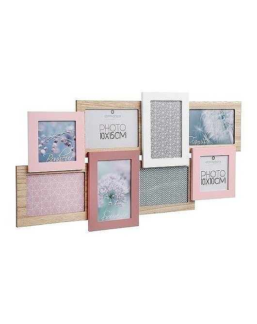 Multiramka na Zdjęcia Pastel 8 Zdjęć Różowa MIA home