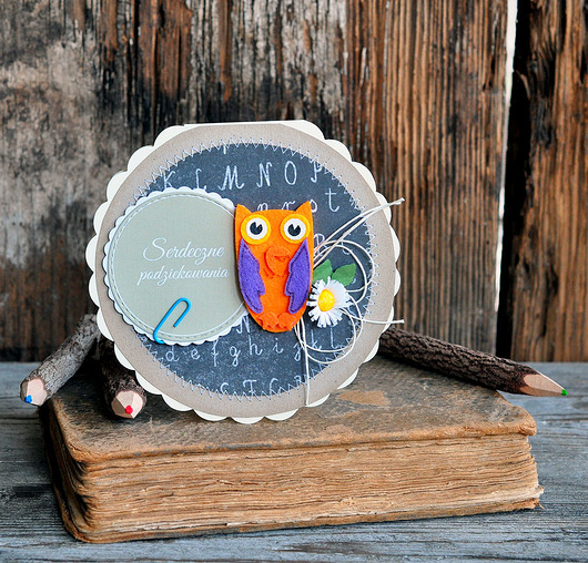 kartki scrapbooking Kartka  dla nauczyciela