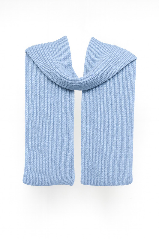 szale damskie PUCHACZ RWS - duży mięsisty szalik z etycznej wełny merino i bawełny