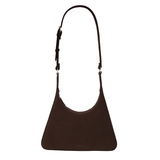 torby na ramię Torebka skórzana KATE - BROWN SUEDE