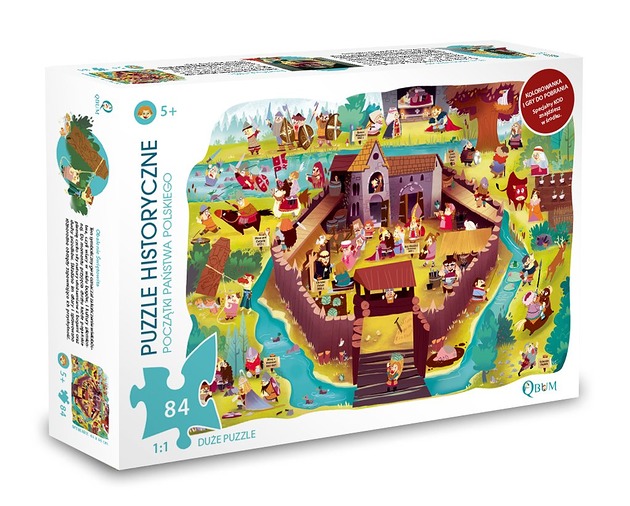 puzzle dla dzieci Puzzle Początki Państwa Polskiego 5+