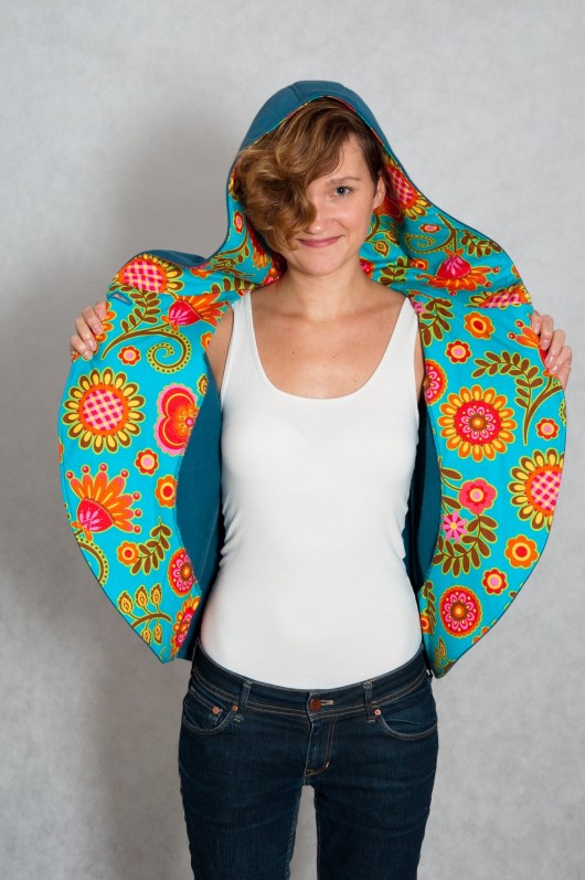 Onebutton jacket blue Miss Button