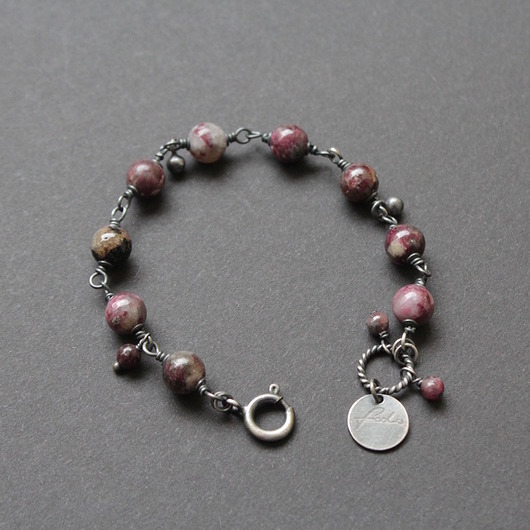 bransoletki z kamieni naturalnych Bransoletka Bakłażan