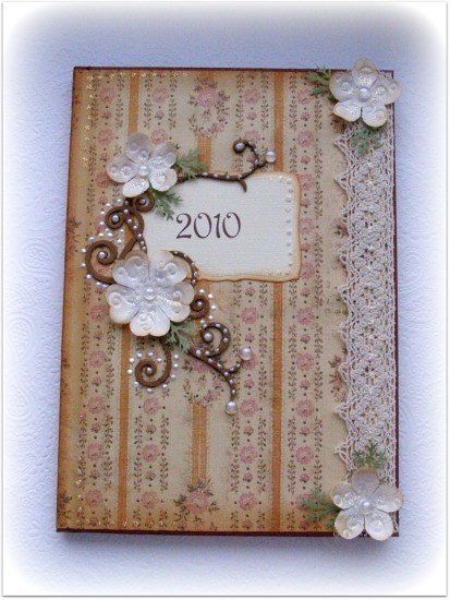 Stylowy Kalendarz na 2010 rok Z Papieru Tworzone