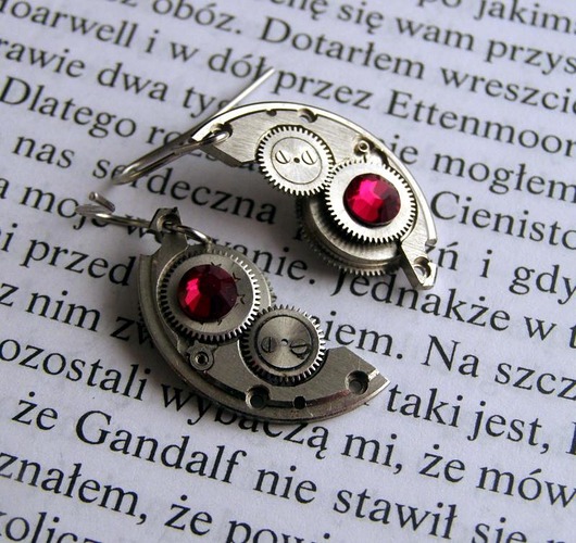 Mechaniczne kolczyki 196 Zegarynki