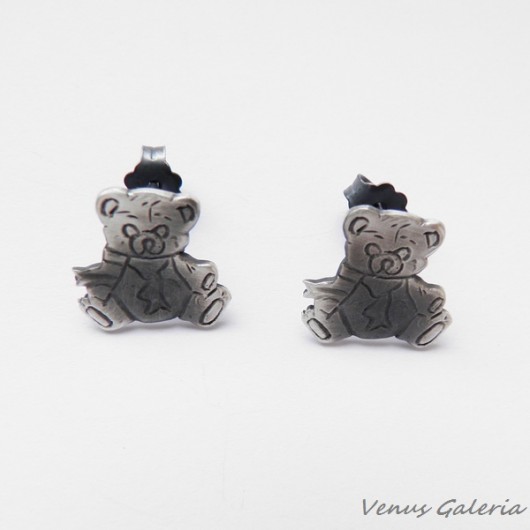 Kolczyki srebrne- Misie VENUS GALERIA