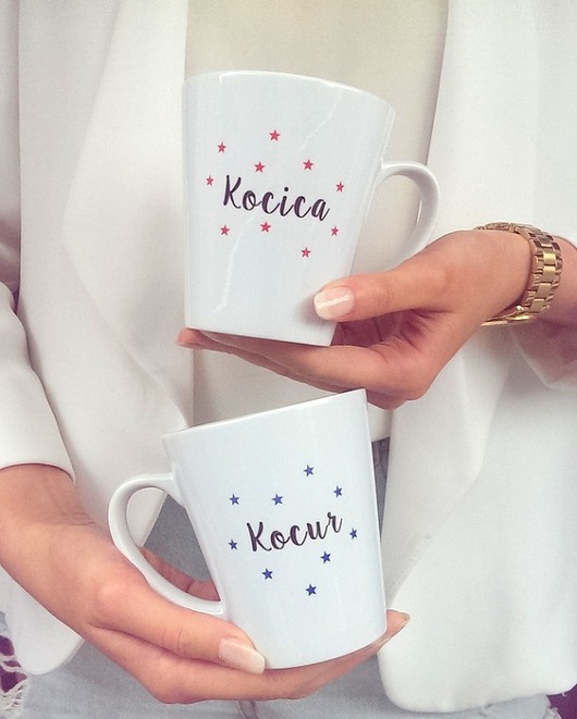 Kubki Latte Kocica Kocur FarrowDesign