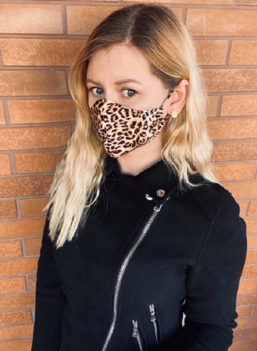Maseczka ochronna PANTERKA dwuwarstwowa SAKWA