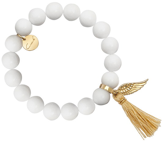 Bransoletka z jadeitów i srebra 925 pozłacanego Coccola JEWELLERY