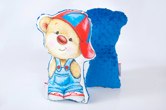 Przytulanka Misiek minky - w czapce Minky and Cotton