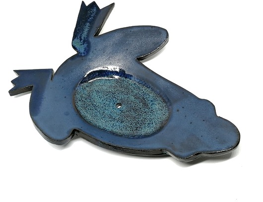 ceramiczna mydelniczka żaba-żaba ceramiczna ruda klara