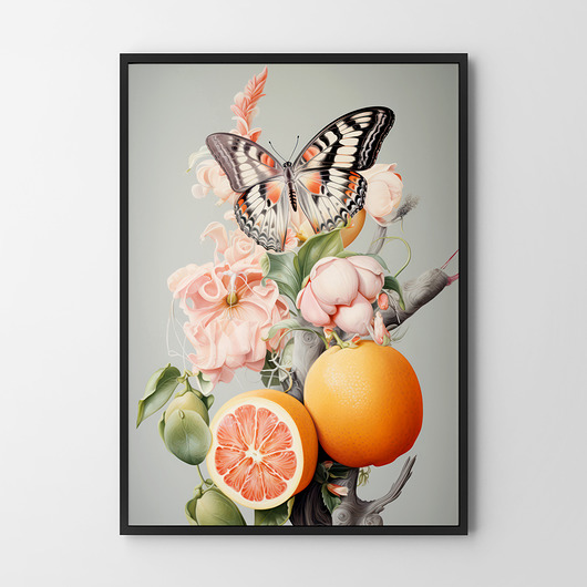 plakaty Plakat Botaniczny kolaż